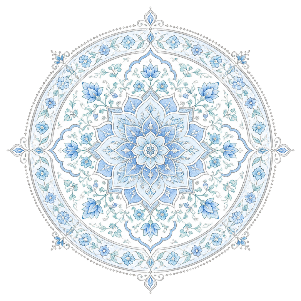 Decorative floral mandala